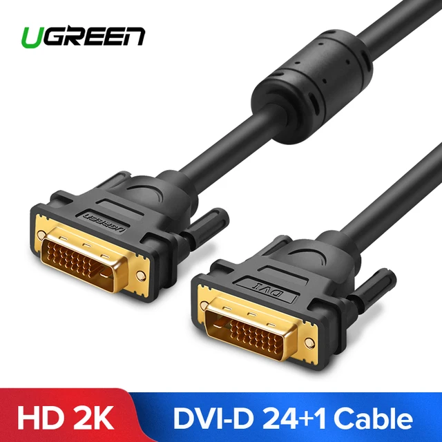 Special Price Ugreen DVI Cable DVI Male to DVI DVI-D 24+1 Male Gold plated Male to Male 1M 2m 3m 5M for TV Projector Monitor Dual Link Cable Special Price Ugreen DVI Cable DVI Male to DVI DVI-D 24+1 Male Gold plated Male to Male 1M 2m 3m 5M for TV Projector Monitor Dual Link Cable