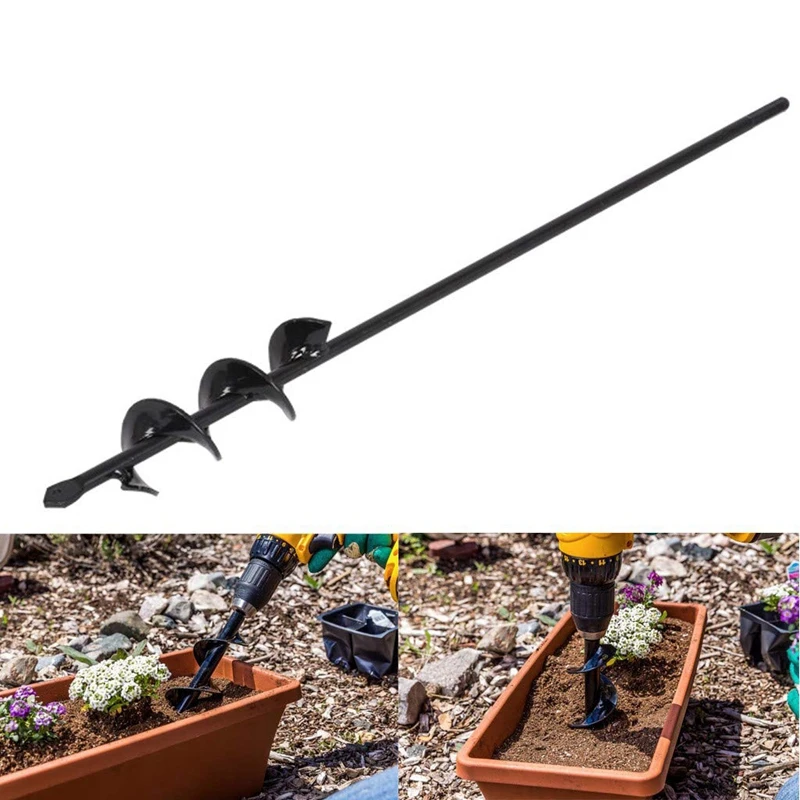 

Planter Garden Auger Hole Digger Drill Bit, Post Hole Diggers,Patio Lawn Garden Drill Bits,Planting Auger,Gardening Auger For