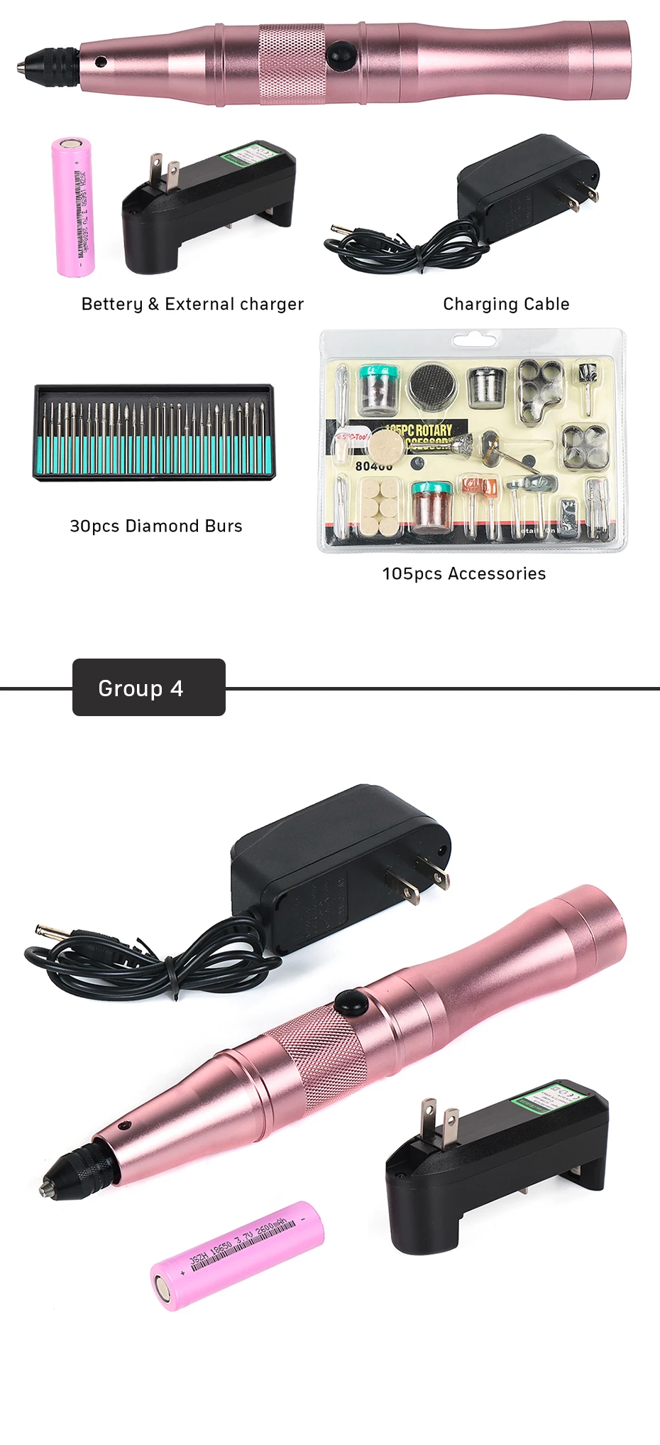 Dremel инструменты перезаряжаемая литий-ионная батарея беспроводная дрель с батареями для аккумуляторных дрелей электрическая дрель для ногтей ручка США/ЕС