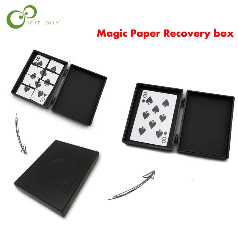 Magic recovery box нарезанная бумага блок восстановления замечательный покер восстановление шкатулка для драгоценностей дети Aldut крупным планом магия реквизит LYQ