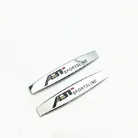 2pcs הרבה 2pcs / הרבה סטיילינג רכב עבור תג סמל Trunk האחורי מתכת מדבקת לוגו Mugen ABT פנדר Side עבור Odyssey טייס הונדה CRV Crosstour (5)
