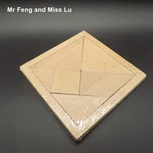 Подарок для детей деревянный Игрушечные лошадки Тренировки Мозга геометрия игра-головоломка Танграм творчества узор