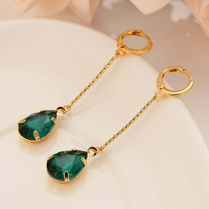 

Bangrui Luxury Trendy Crystal Earrings Gold Heart Cubic Zircon Earrings Fashion Women Original Jewelry