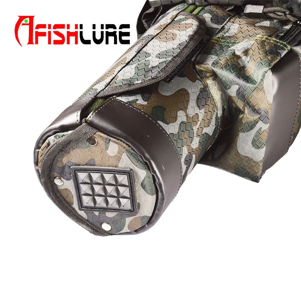 Сумки для удочек Afishlure, 1,2 м/1,3 м/1,45 м, двойная открытая трубка, сумка через плечо, водонепроницаемая холщовая черная/камуфляжная