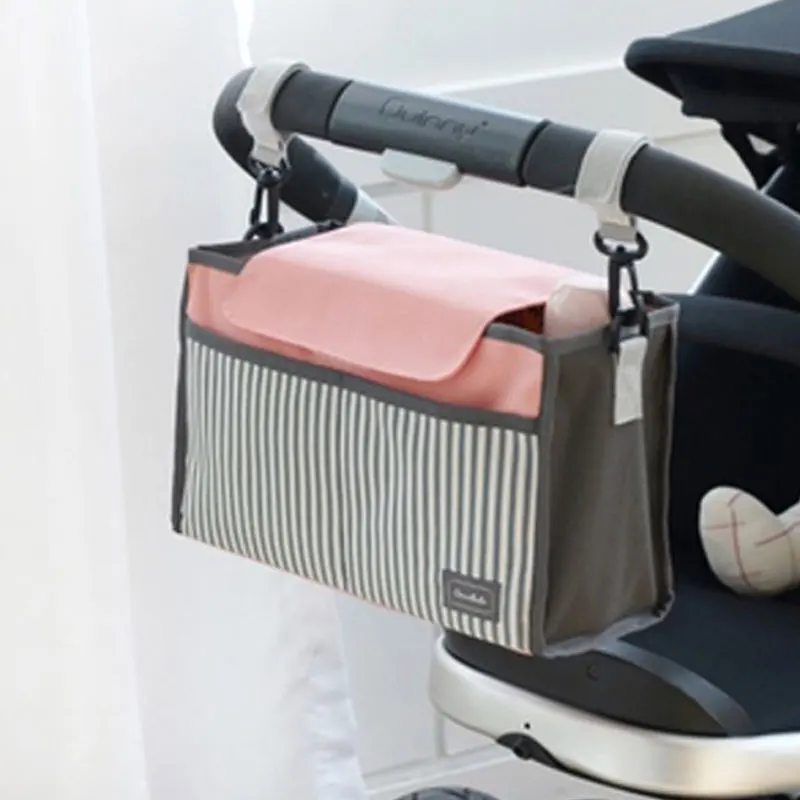 

Print Strollers Baby Trolley Bag with Detachable Handbag Multifunctional Baby Stroller Organizer Portable Carrier Bag