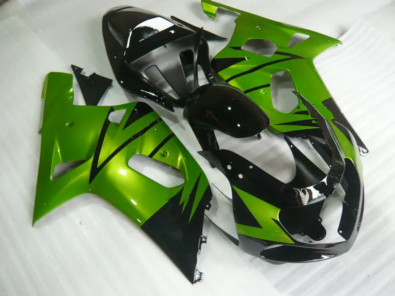 

TOP Green black Fairing kit for SUZUKI GSXR600 750 K1 01 02 03 GSXR 600 GSXR750 2001 2002 2003 ABS Fairings set+gifts SG34