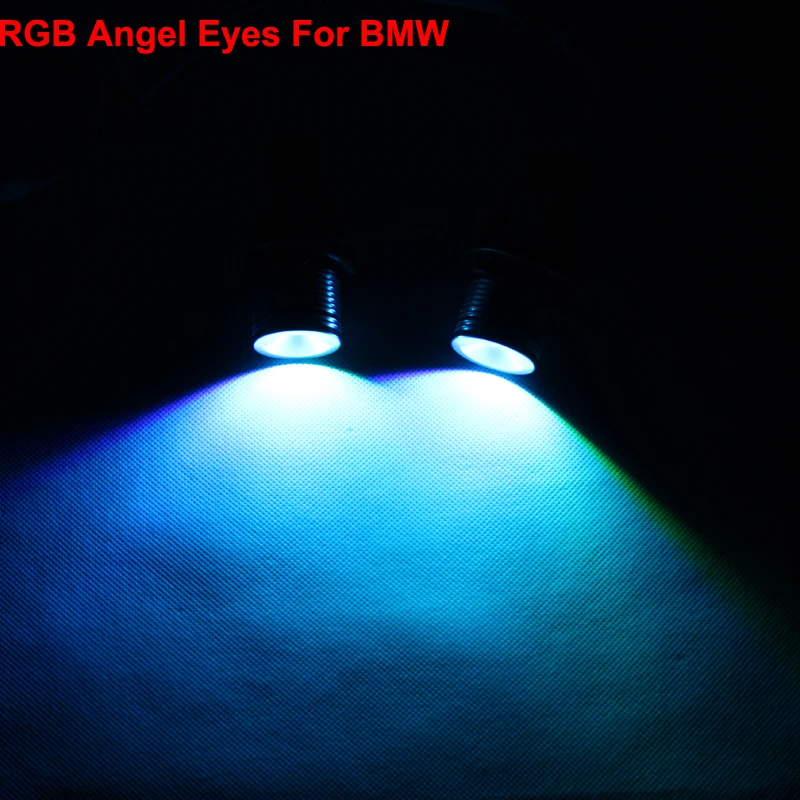

Angel Eyes RGB Multi-Color LED Light DRL Turn Light For Car Headlights - One set