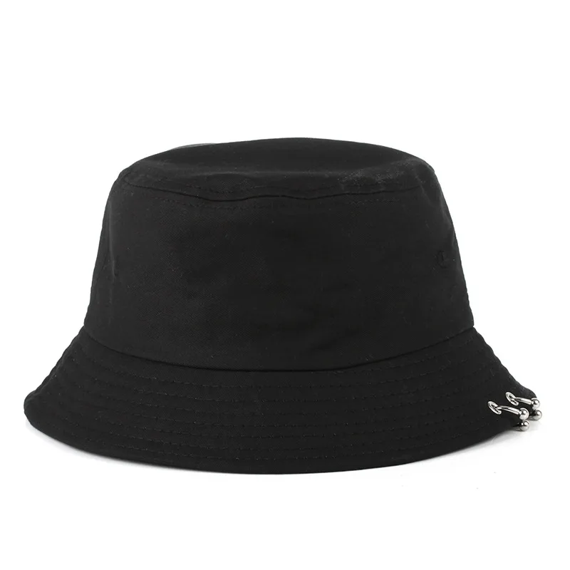Bpckaace 2018 New Fashion Women Bucket Hat with rings summer mens cap