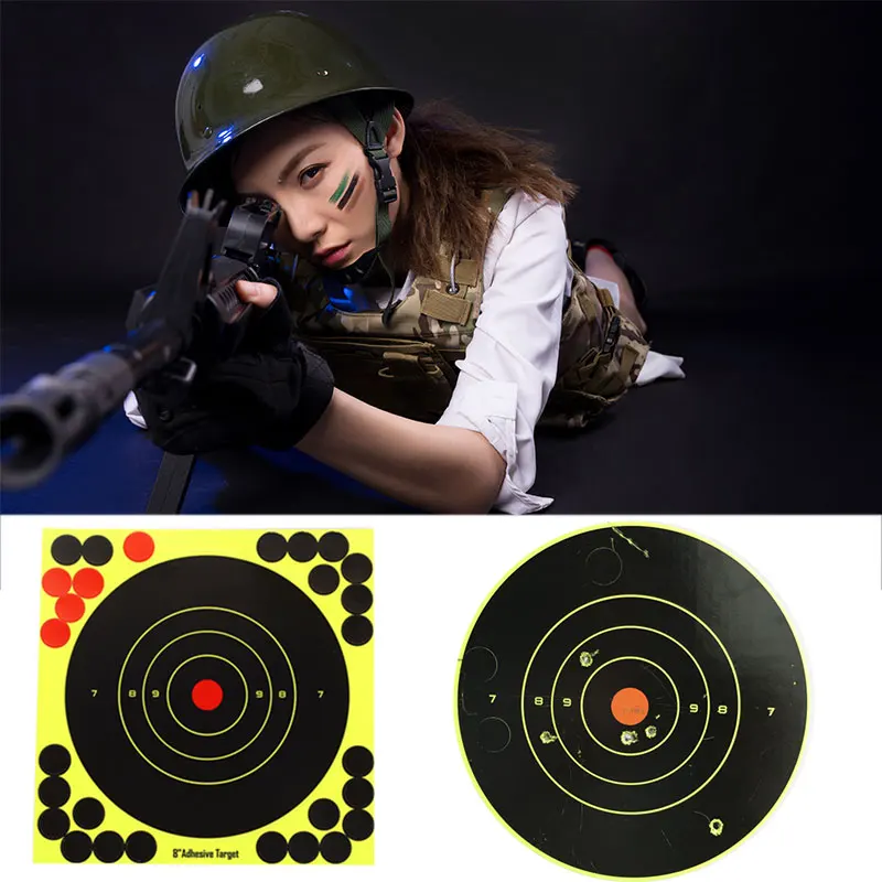 

Target Stickers Shotgun Shooting Target Paper Target Economic Paper Yellow Training Outdoor Archery