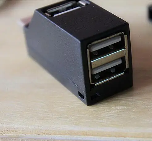 Mini Portable 3 Ports High Speed 2.0 USB HUB In-line Splitter Adapter With lanyard for Notebook/Tablet Computer PC Peripherals