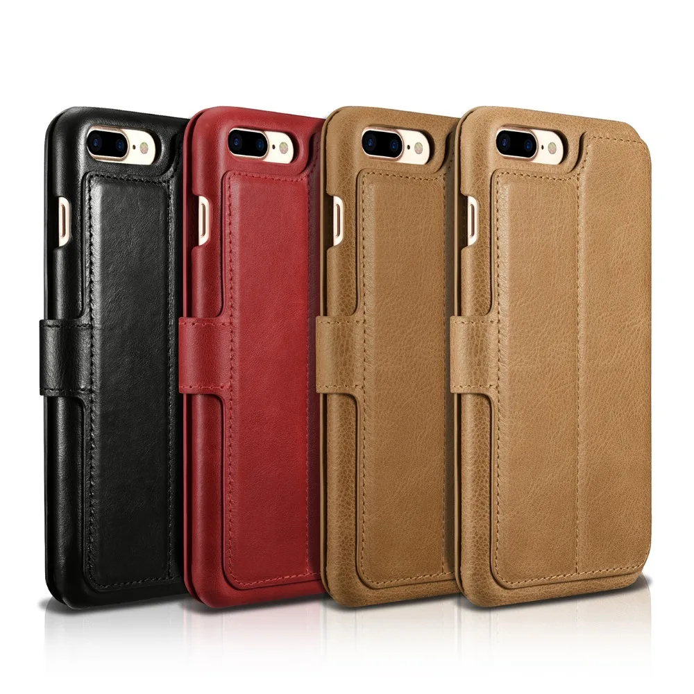 

2018 Original Xoomz 2 in1 Premium Genuine Flip Wallet Leather Case For iPhone 8 8Plus 7 7plus with card slot Magnetic Back Cover