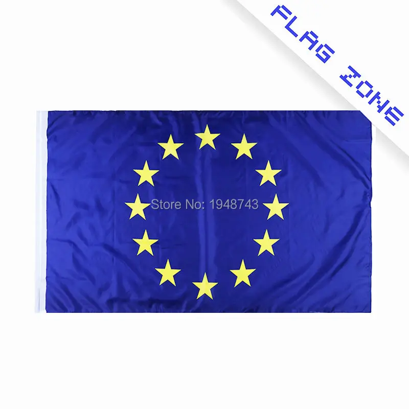 

2017 The EU (European Union) Flag Polyester Flag 5*3 FT 150*90 CM High Quality Hanging and Flying