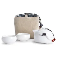 Горшок из двух чашек чайного пингвина Путешествия Чайный набор портативный путешествия