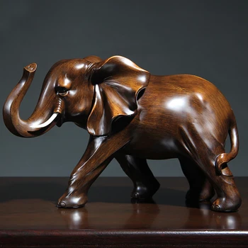 

An elephant swing for wind and water Handicraft opening gift office table Sitting room de animal statue home decoration wedding