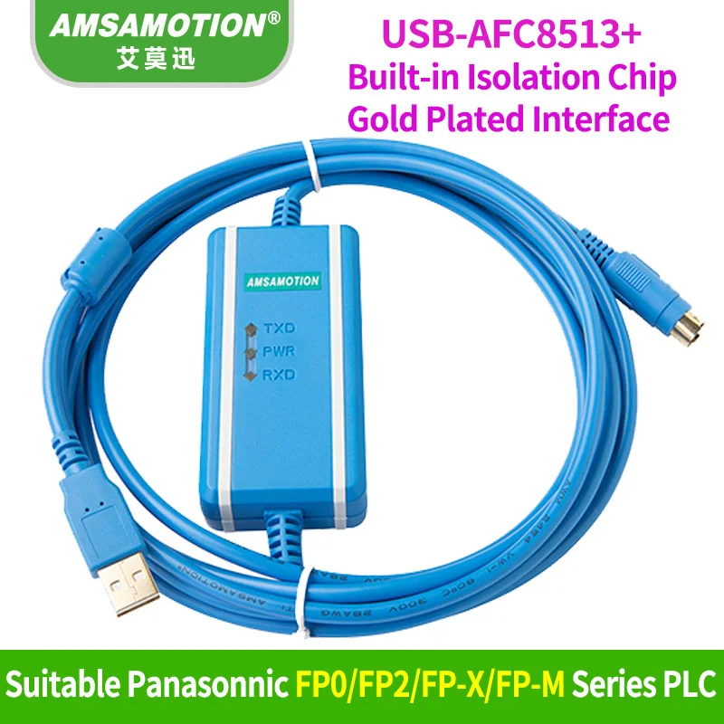 Обновленная версия USB-AFC8513 кабель совместимый Panasonic FP0 FP2 FP-X серии PLC Кабель для программирования USB-AFC8503 USB AFC8513 - Цвет: Isolated Version