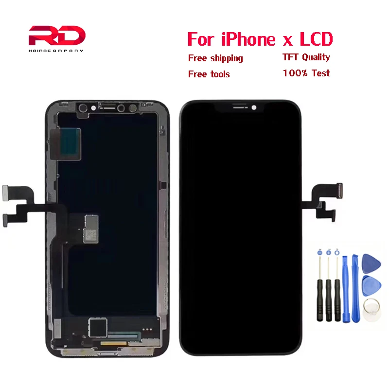 LCD Display For iPhone X Touch Screen Digitizer Assembly Replacement TFT LCD Display For iPhone X With Digitizer Screen+tools