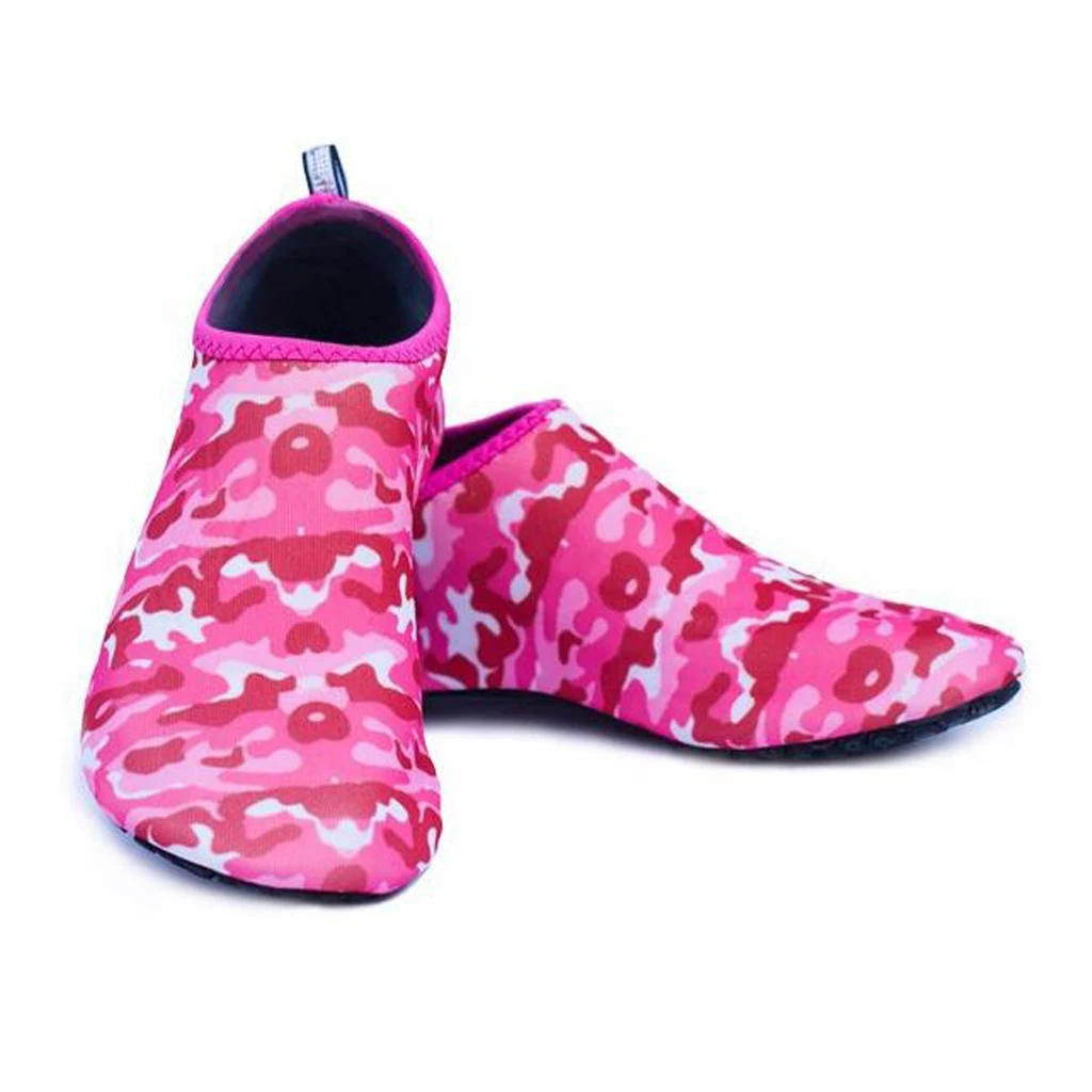 Унисекс дайвинг носки для подводного плавания камуфляж плавание пляж воды босиком обувь - Цвет: Розовый