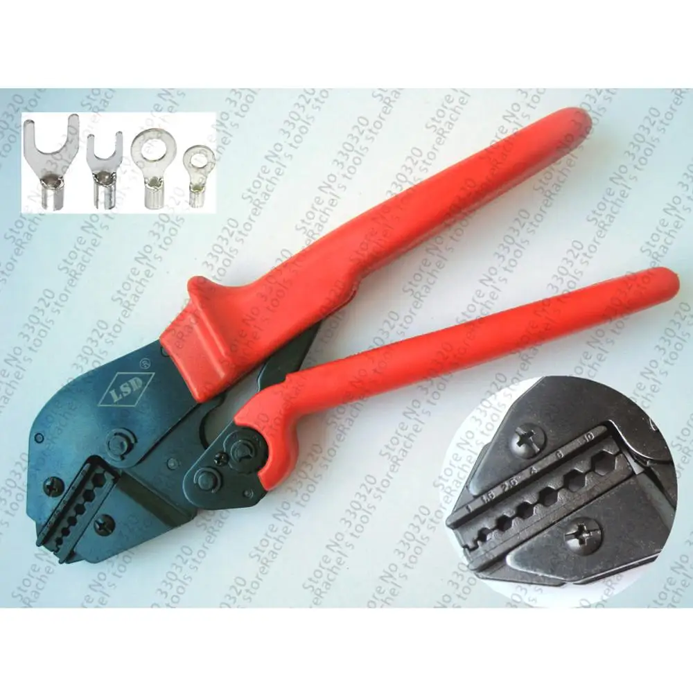 

AP-110TX Ratchet Crimping Tool for non-insulated cable lug 1-10mm2 hexagonal crimper