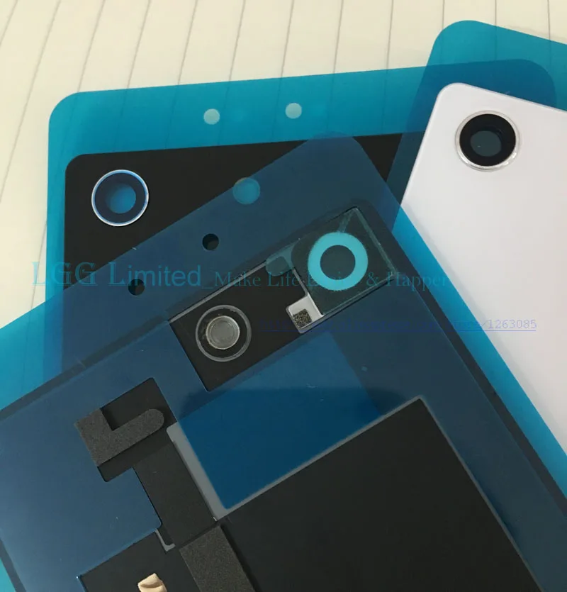 Задняя крышка из стекла для Sony Xperia M5 чехол с аккумулятором NFC Dual E5603 E5633