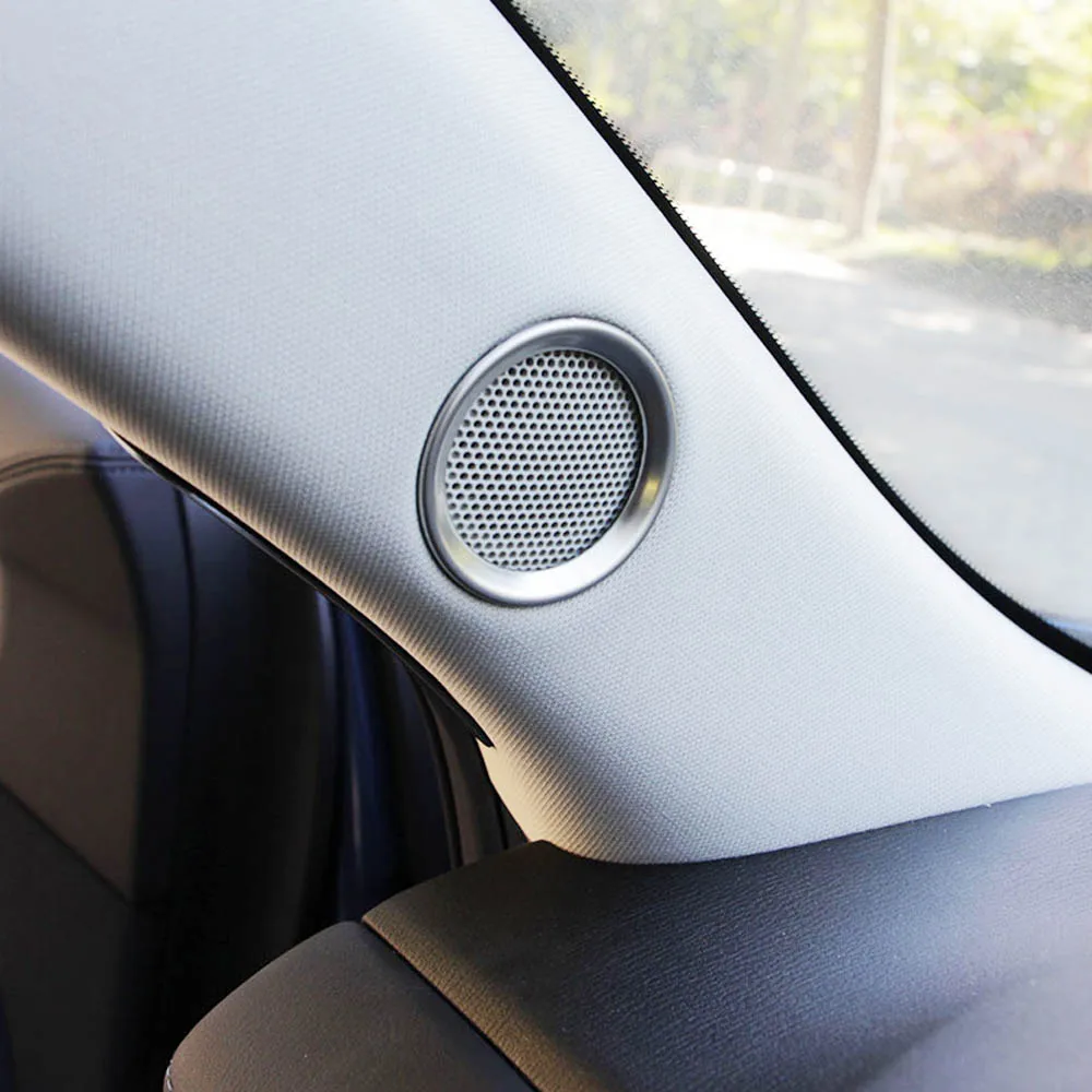 

Car Sticker Stainless Steel For Mazda CX-5 CX5 CX 5 2017 2018 2019 Accessories Speaker Sound Ring Trim Cover Decoration
