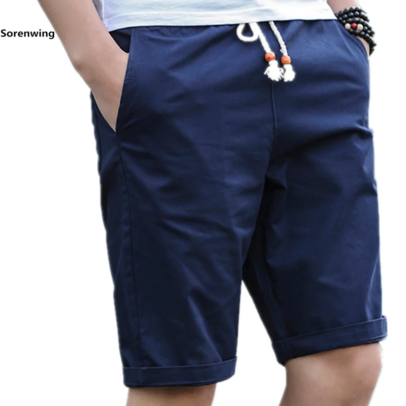 Мужские шорты, новинка, летние шорты, мужские дышащие повседневные шорты, мужские бермуды с эластичной талией, модные пляжные шорты для мужчин размера плюс 02