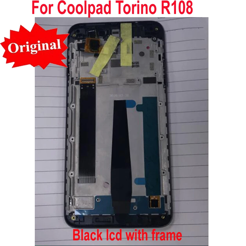 

Original Best Working 5.5" Phone Sensor For Coolpad Torino R108 LCD Display Touch Panel Screen Digitizer Assembly with frame