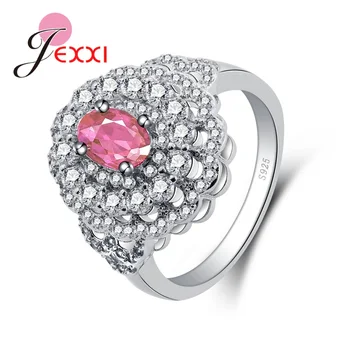 

Luxury Gorgeous Singer Ring For Ladies Pretty 925 Sterling Wedding Ring Beautiful Charm Wedding Jewelry Full Stone