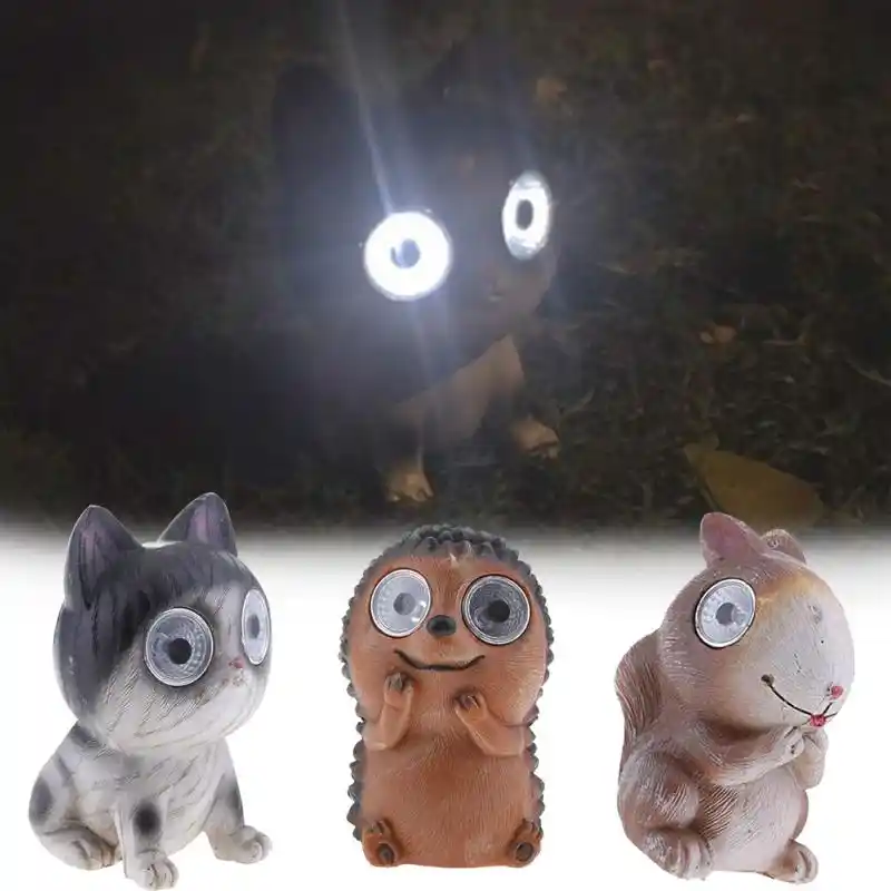 Lampe Solaire Impermeable Avec Des Yeux Lumineux Ideal Pour Une Pelouse Un Patio Un Jardin Des Animaux De Compagnie Aliexpress