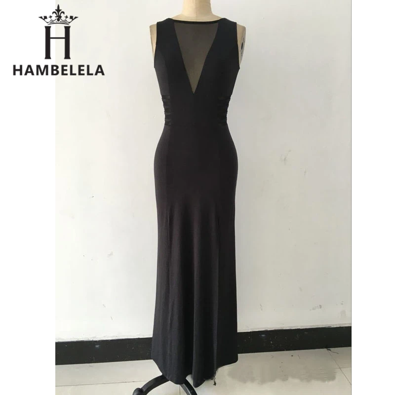 Fashion-2016-New-Sexy-Dress-Club-Wear-Black-Ankle-Length-High-Quality-Long-dress-Elegant-Sleeveless (2)