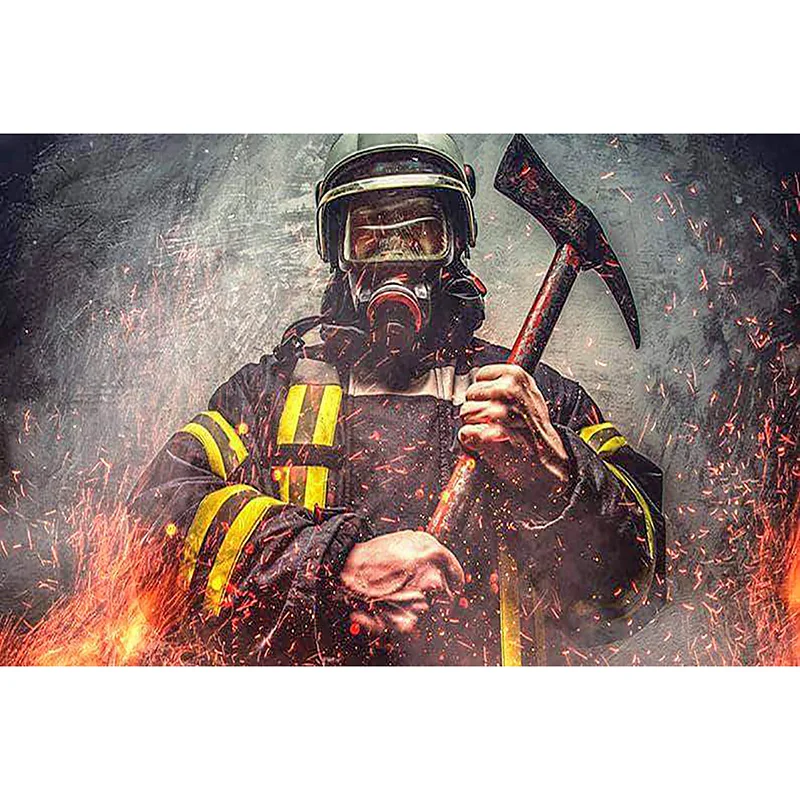

Zhui Star Full Square Drill 5D DIY Diamond Painting "Firemen" handmade 3D Embroidery Arts Cross Stitch Mosaic Decor gift