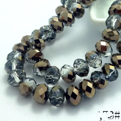 

BEAUCHAMP 6mm 95pcs/lot Crystal Beads Rondelle Faceted Wedding Material Necklace Sewing Earring Jewelry Findings Bow Knot Making