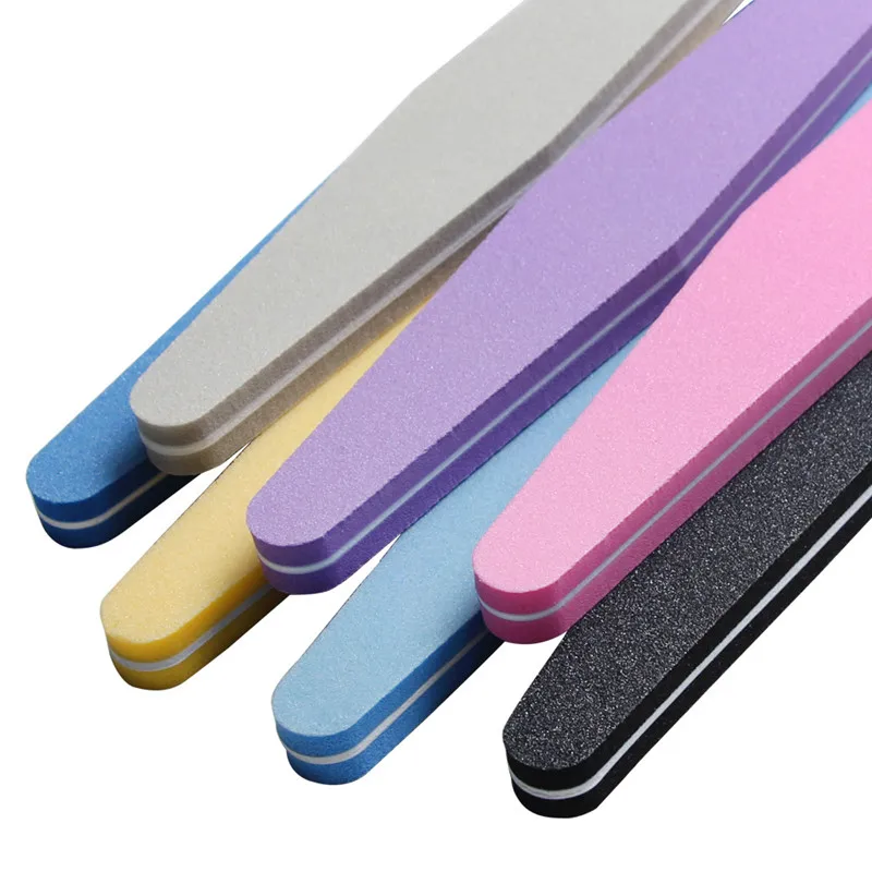 1PC-Nail-Buffer-Diamond-Washable-Double-Sided-Sponge-File-100-180-Polish-Block-Professional-Grinding-Manicure