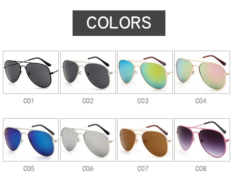 RHAMAI Kids Sunglasses Girls Boys Baby Child  Pilots Sun Glasses Goggles 2019 Trend Mirror Glasses Brand Children Shades (3)