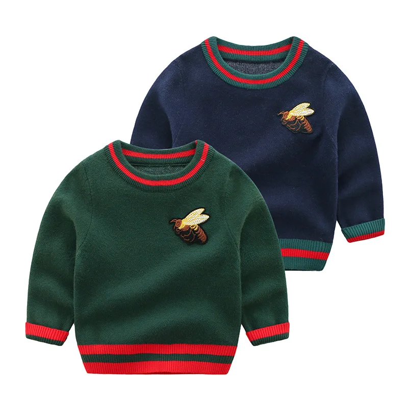 

2019 autumn and winter new cotton sweater children casual solid color clothing girls fashion cashmere sweater