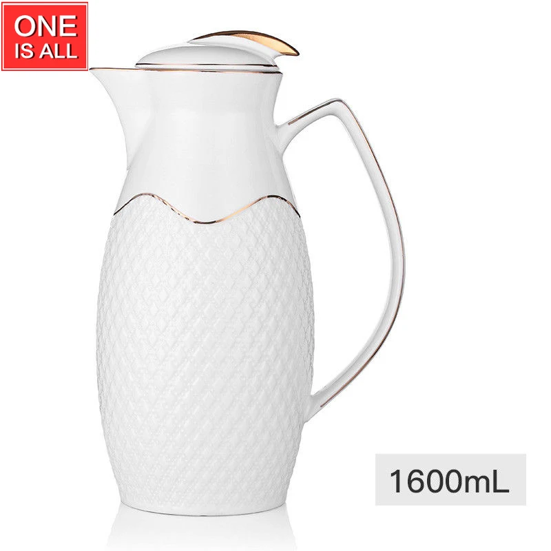 Image ONEISALL GYBL247 Euro Style White Penguin Shape Ceramic Water Jug Pitcher Carafe Kettle 1.6L