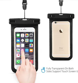 

20pcs/lot Waterproof Bag With Luminous Underwater Pouch Phone Case For Galaxy S6 S7 edge Note 7