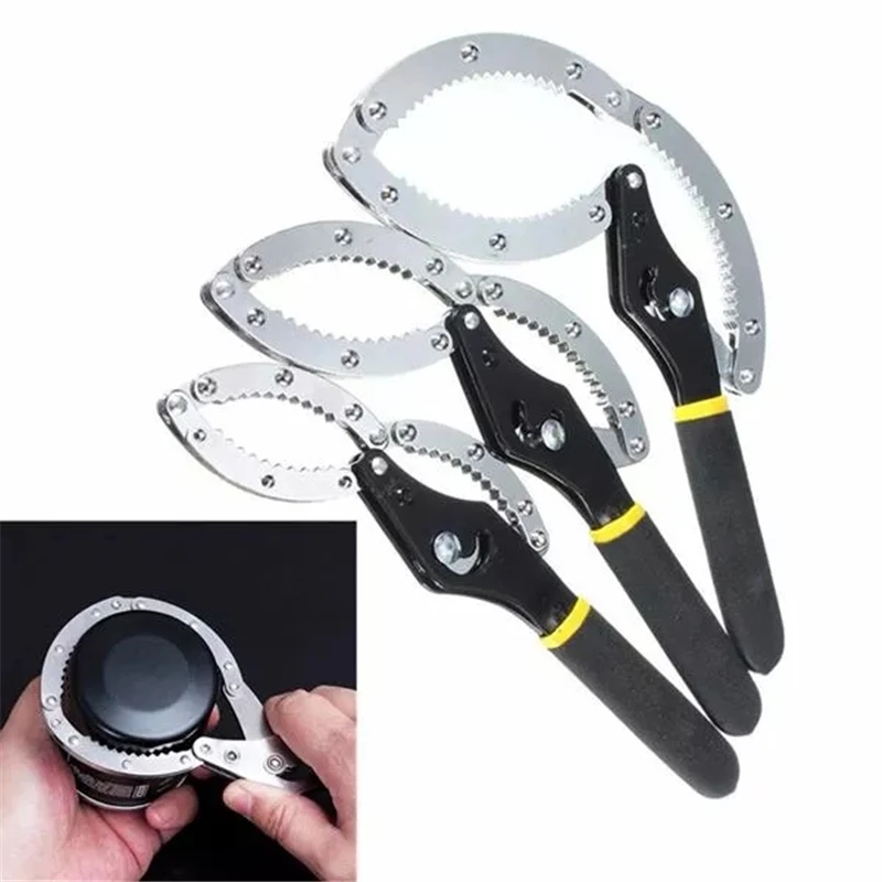 

Adjustable General Ratchet Spanner Car Repair Tools Removal Install Tool Handcuff Type Clamp Spanner Applies To Most Car Truck