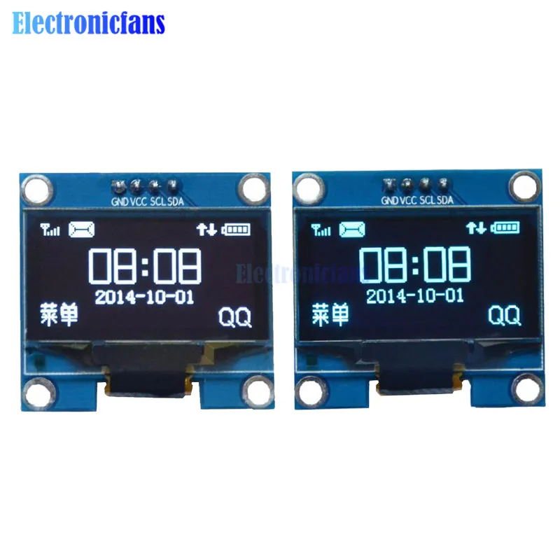 4PIN 1,3 "1,3 дюймов IIC I2C серийный 128x64 SSH1106 OLED ЖК-дисплей Дисплей белый/синий Экран модуль для Arduino 12864 ЖК-дисплей Экран доска