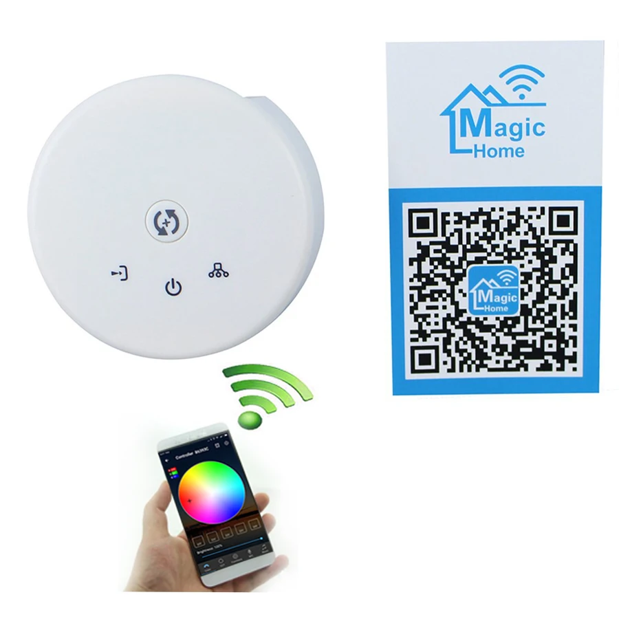 HBL WIFI Светодиодная лента не Водонепроницаемая 5 м 10 15 М 5050 led RGB IP65 + НЛО контроллер