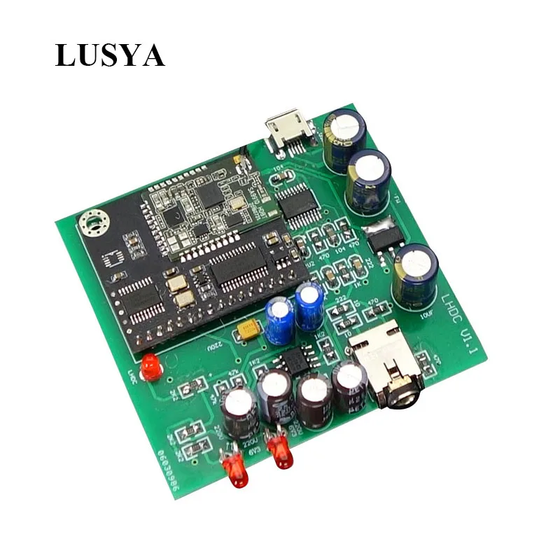 Lusya SA9910 HD Bluetooth аудио приемник PCM5102A декодирование LHDC DAC поддержка 24BIT 96K Beyond CSR8675 T0340