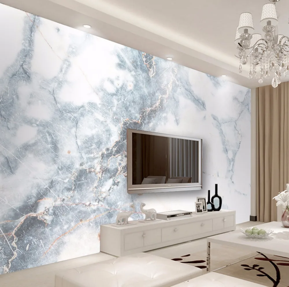 Buy Bacaz 8D Simple 3d Marble Wallpaper Mural for