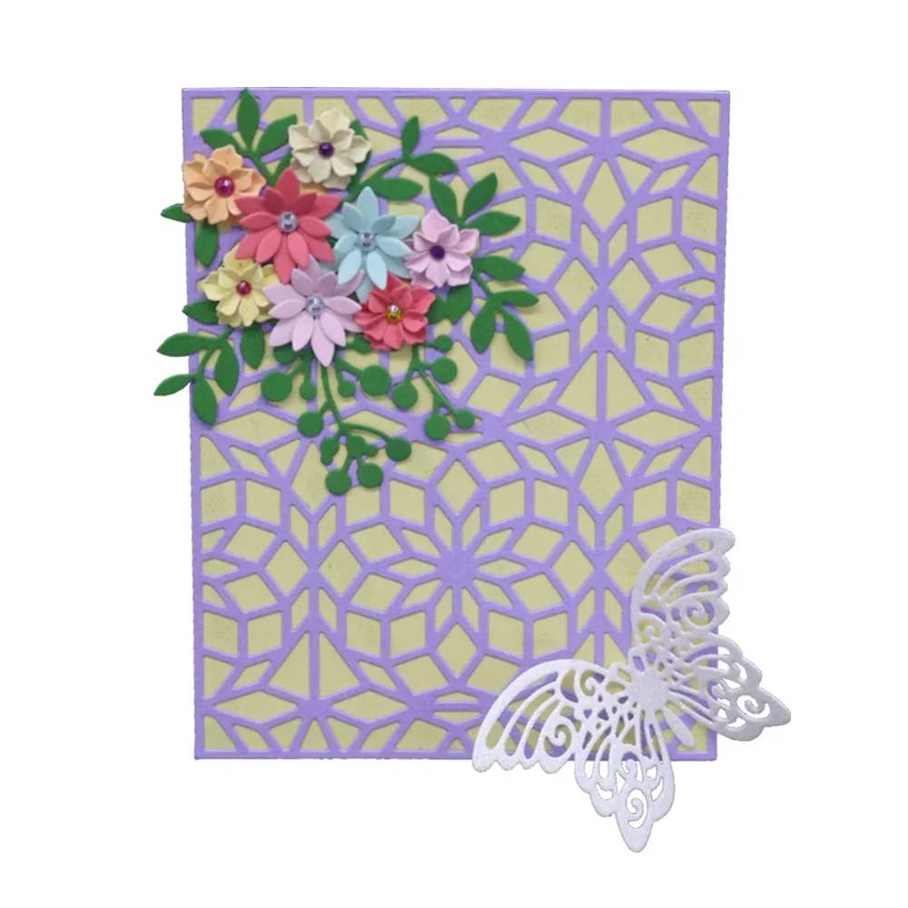 

Flowers Covers Cutting Dies And Stamps For DIY Scrapbooking Card Making Album Stencil Embossing Craft Background Dies 2019