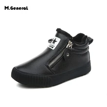M GENERRAL 2017 New arrived winter fashion girls boots children flat shoes ankle kid shoes XT102