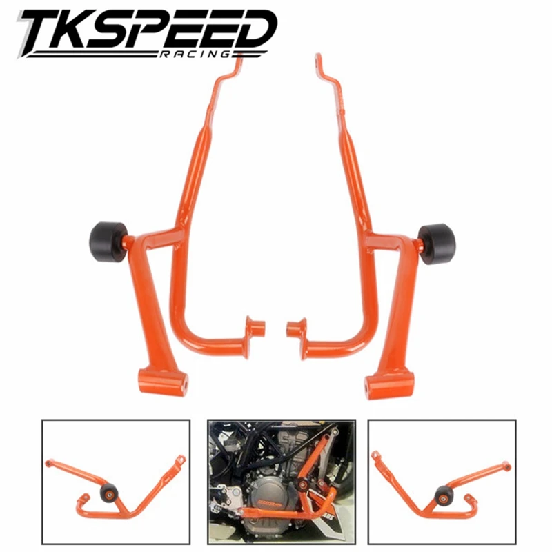 

For KTM DUKE 390 2013 2014 2015 2016 Motorcycle Engine Protetive Guard Crash Bar Protector Orange DUKE390 duke