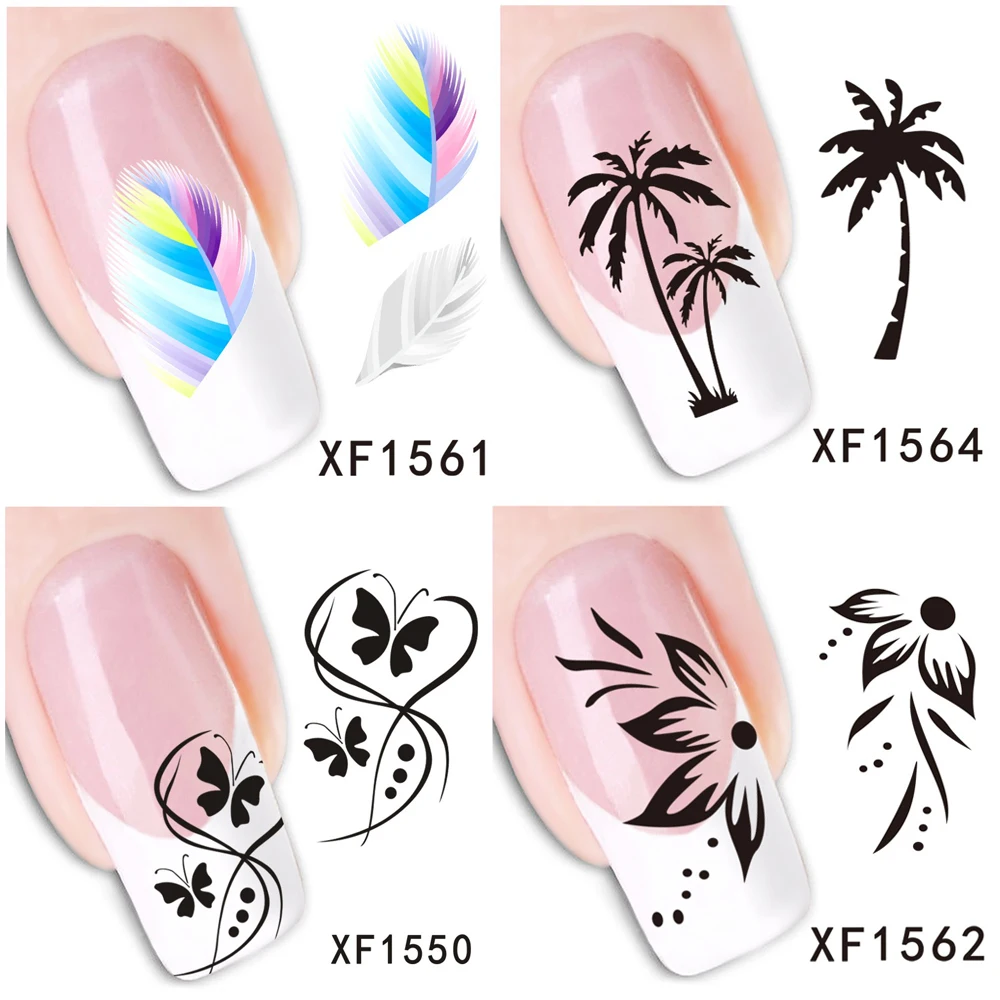 30 Styles! Fashion Nails Art Manicure Decals Cute Design Water Transfer Stickers For Nails Tips Beauty|stickers for nails|water transfer stickerstransfer sticker - AliExpress