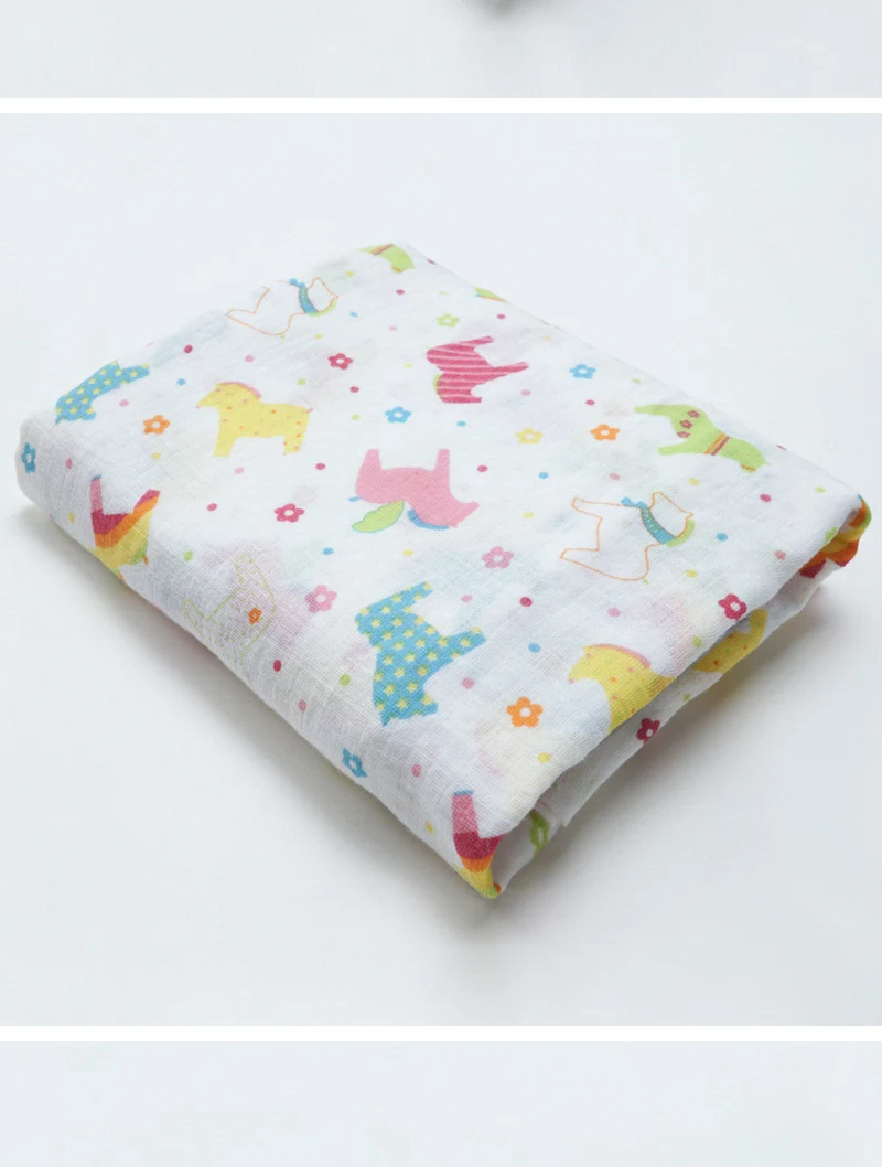 Musnlinfe хлопок детское одеяло для новорожденных пеленать хлопковое муслиновое одеяло дышащий 110*110 см