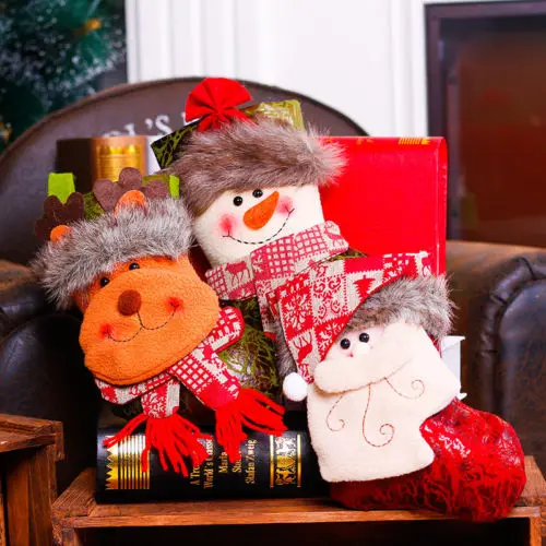 

Personalised Kids Luxury Embroidered Xmas Stocking Sack Santa Christmas Drop Ornaments