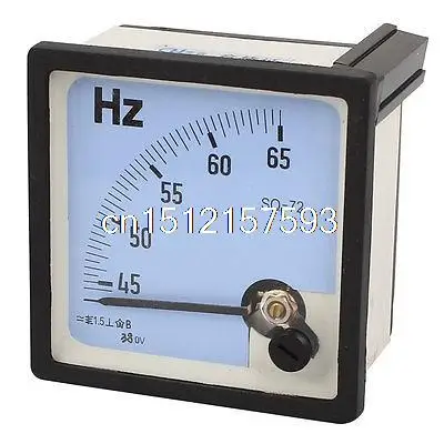 

45-65Hz Frequency AC 380V Analog Panel Meter 1.5 Accuracy Class Tester SQ-72