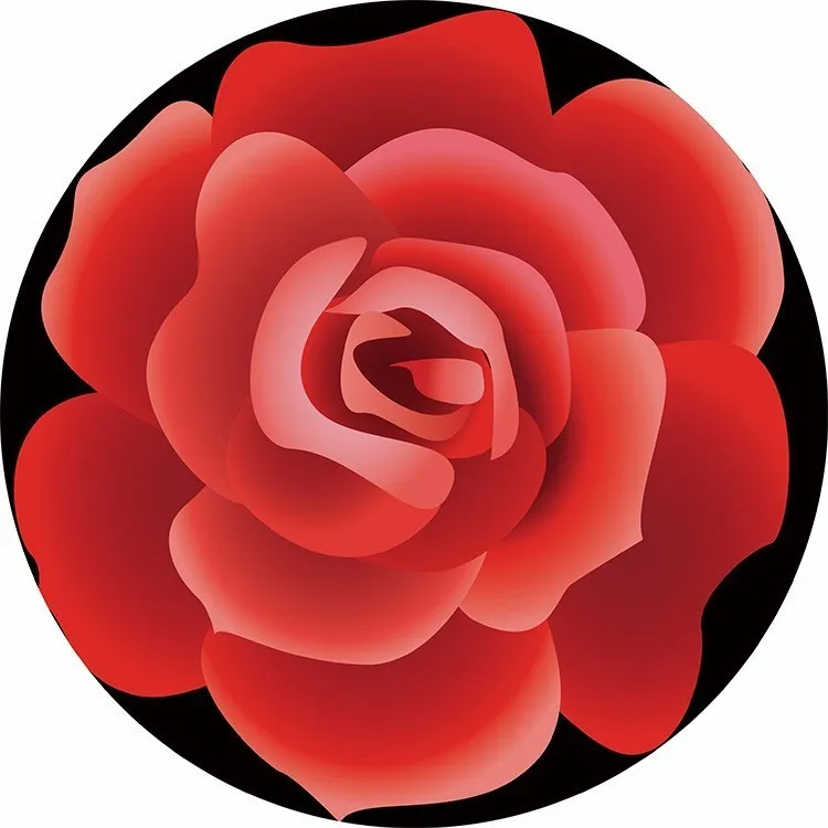 Романтический 3D красная роза круглый ковер Диаметр 60/80/100/120/160 см Гостиная круглый коврик стул ковры коврик для ванной, дома, отеля, украшения - Цвет: Rose 4