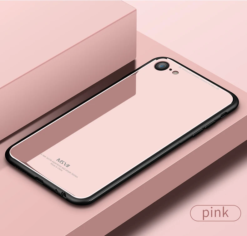 Чехол Msvii для iPhone 6 6s 7 8 Plus чехол X Coque для Apple iPhone X чехол силиконовый зеркальный стеклянный чехол для iPhone XR XS MAX чехол s